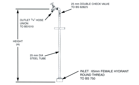 Single Outlet x 65mm FHRT - Walter Frank